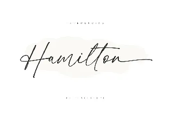 Hamilton font