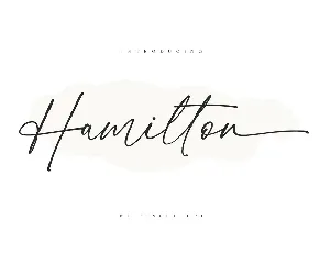 Hamilton font