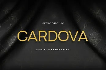 Cardova font