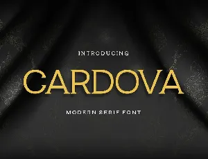 Cardova font