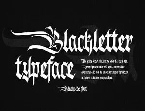 Blackside Blackletter font