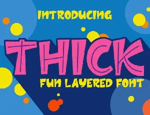 Thick Layered font