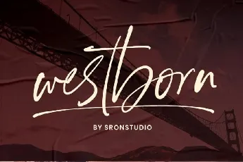 Westborn – Signature font