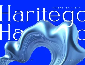 Haritego DEMO VERSION font