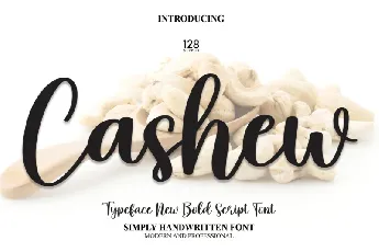 Cashew Script font