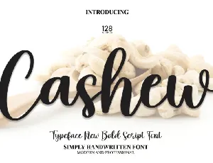 Cashew Script font