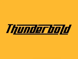 Thunderbold Typeface Free font