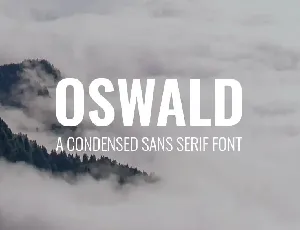 Oswald Family font