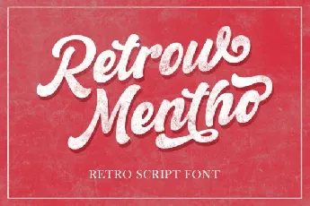 Retrow Mentho Retro Script font