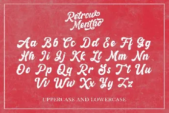 Retrow Mentho Retro Script font