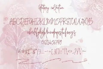 Glatang Collection Signature font