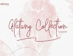 Glatang Collection Signature font