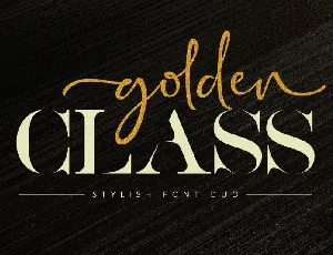 Golden Class Script font