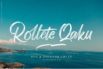 Rollete Qaku Brush font