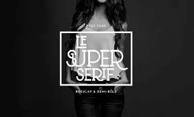 Le Super Serif font