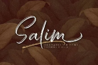 Salim Brush font