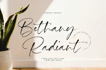 Bethany Radiant font