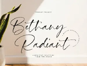 Bethany Radiant font