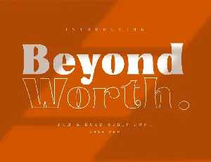 Beyond Worth font
