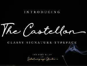 The Castellon Script font