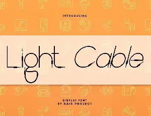 Light Cable Demo font