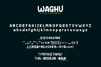 WAGHU font