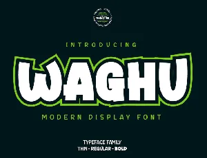 WAGHU font