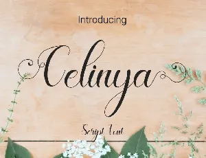 Celinya font