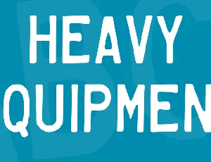 Heavy Equipment font