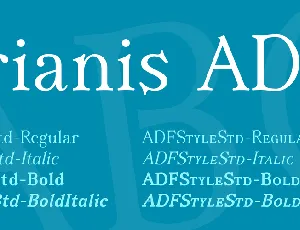 Irianis ADF font