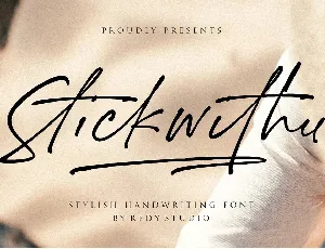 Stickwithu font