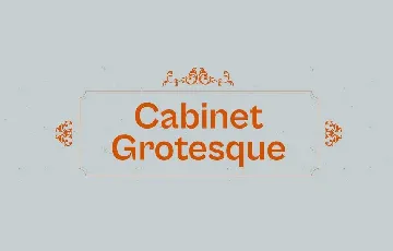 Cabinet Grotesk Family font