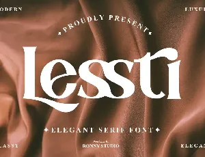 Lessti font