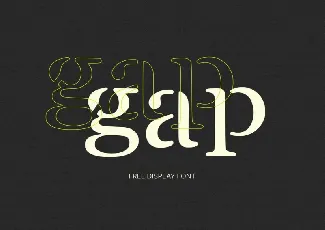 GAP font