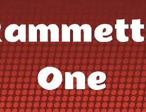 Rammetto One font