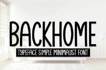 Backhome Display font