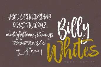 Billy Whites font