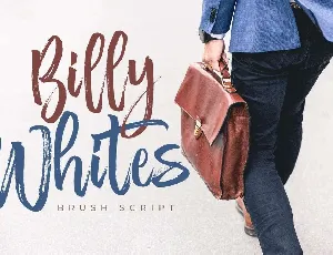 Billy Whites font