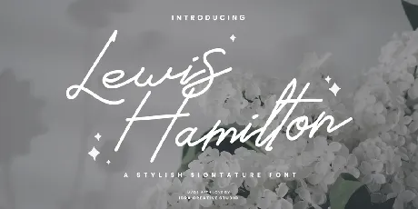 Lewis Hamilton font