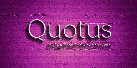 Quotus font