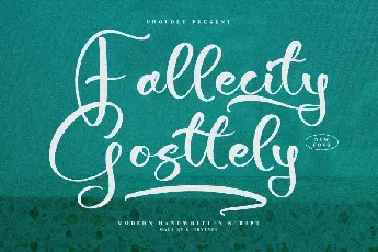 Fallecity Gosttely font