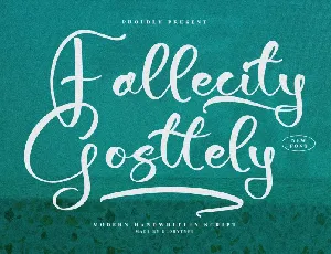 Fallecity Gosttely font