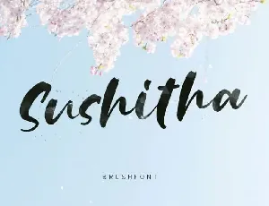 Sushitha Brush font