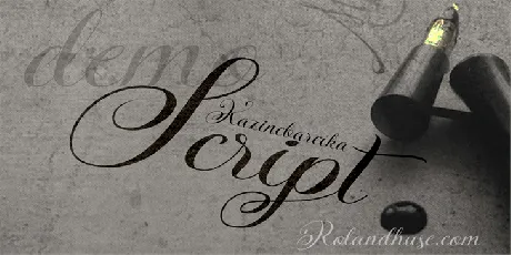 KazincBarcika Script font