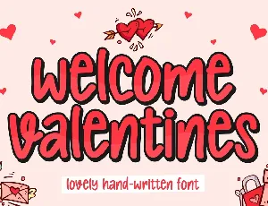 Welcome Valentines font