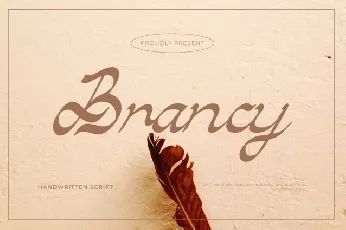 Brancy Script font