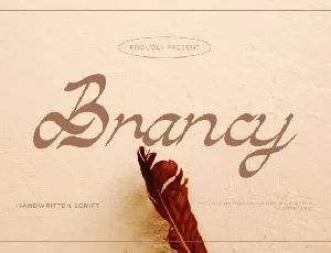 Brancy Script font