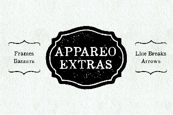 Appareo Extras font