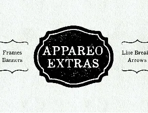 Appareo Extras font