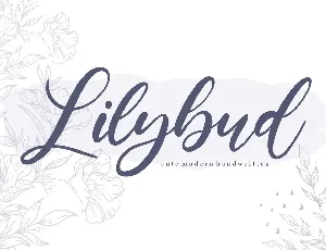 Lilybud font